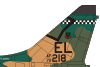 CORSAIR II U.S.A.F 23rd TFW 75th TFS EL218 England AFB 1981